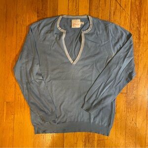 Topman boating sweater with deep collar